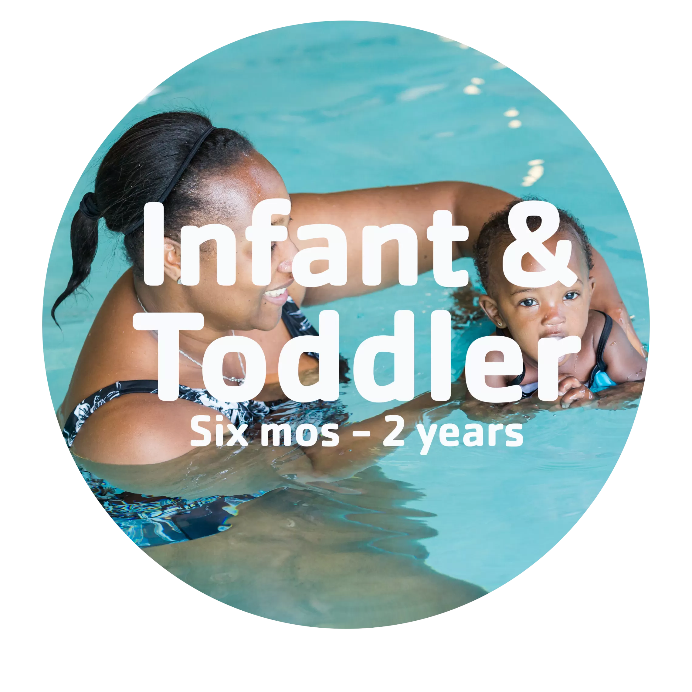 infant and toddler swim assessment ages six months to two years—click to learn more